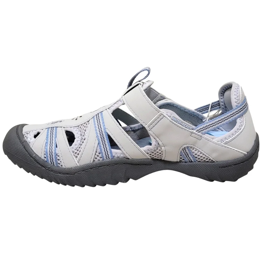 JBU Women Regional Water Ready All Terrain Sneakers Size US 7.5M Light Grey/Blue